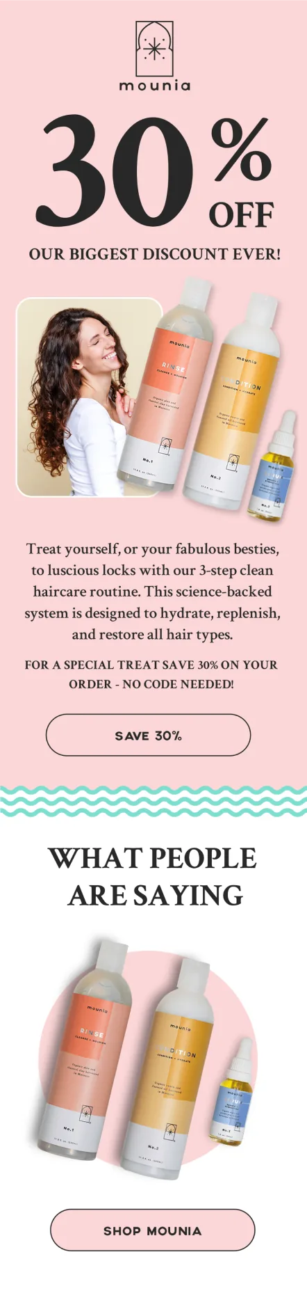 mounia email campaign