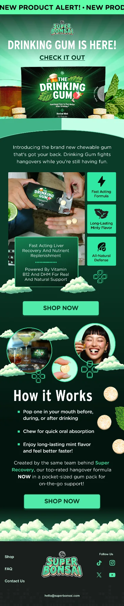 Super Bonsai email campaign